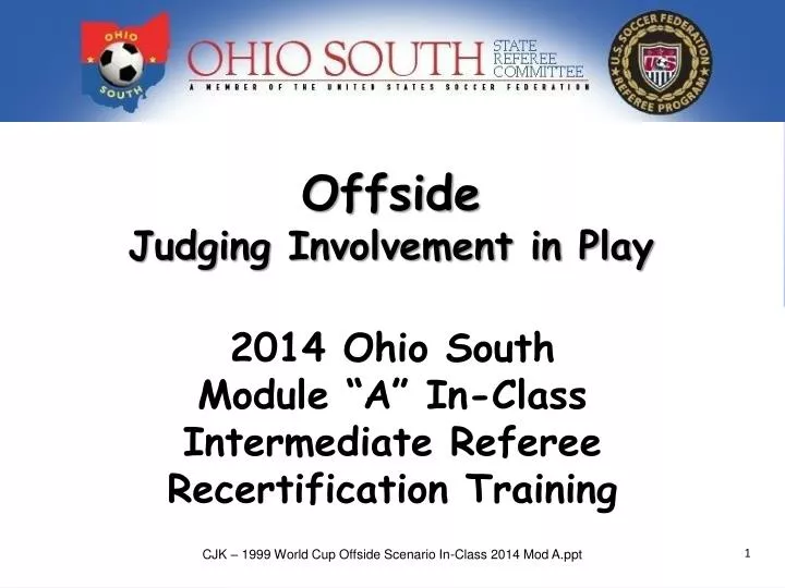 offside judging involvement in play