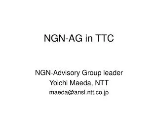 NGN-AG in TTC
