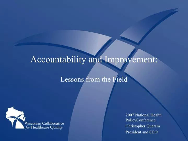 accountability and improvement