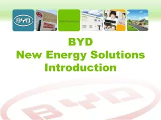 BYD New Energy Solutions Introduction