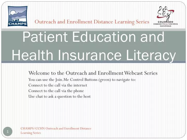 patient education and health insurance literacy