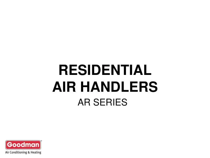 residential air handlers