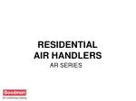 RESIDENTIAL AIR HANDLERS