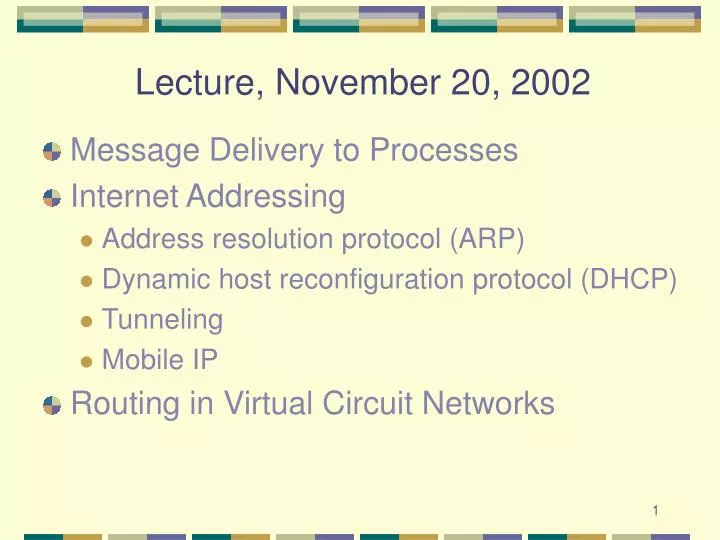 lecture november 20 2002
