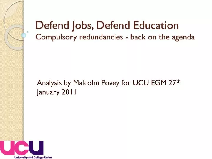 defend jobs defend education compulsory redundancies back on the agenda