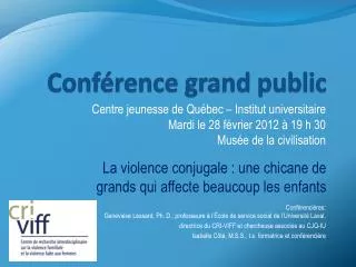 conf rence grand public