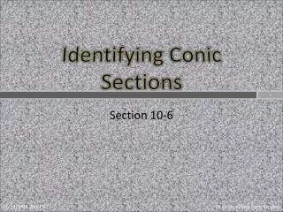 Identifying Conic Sections