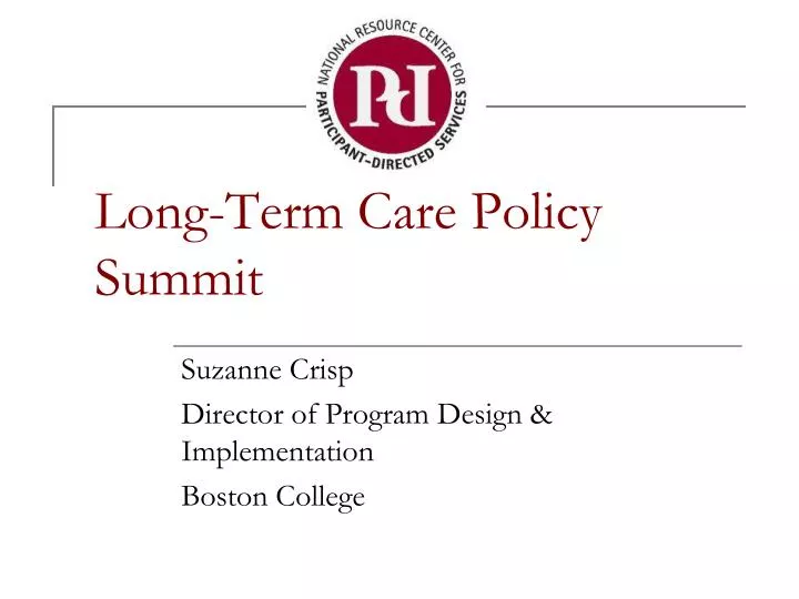 long term care policy summit