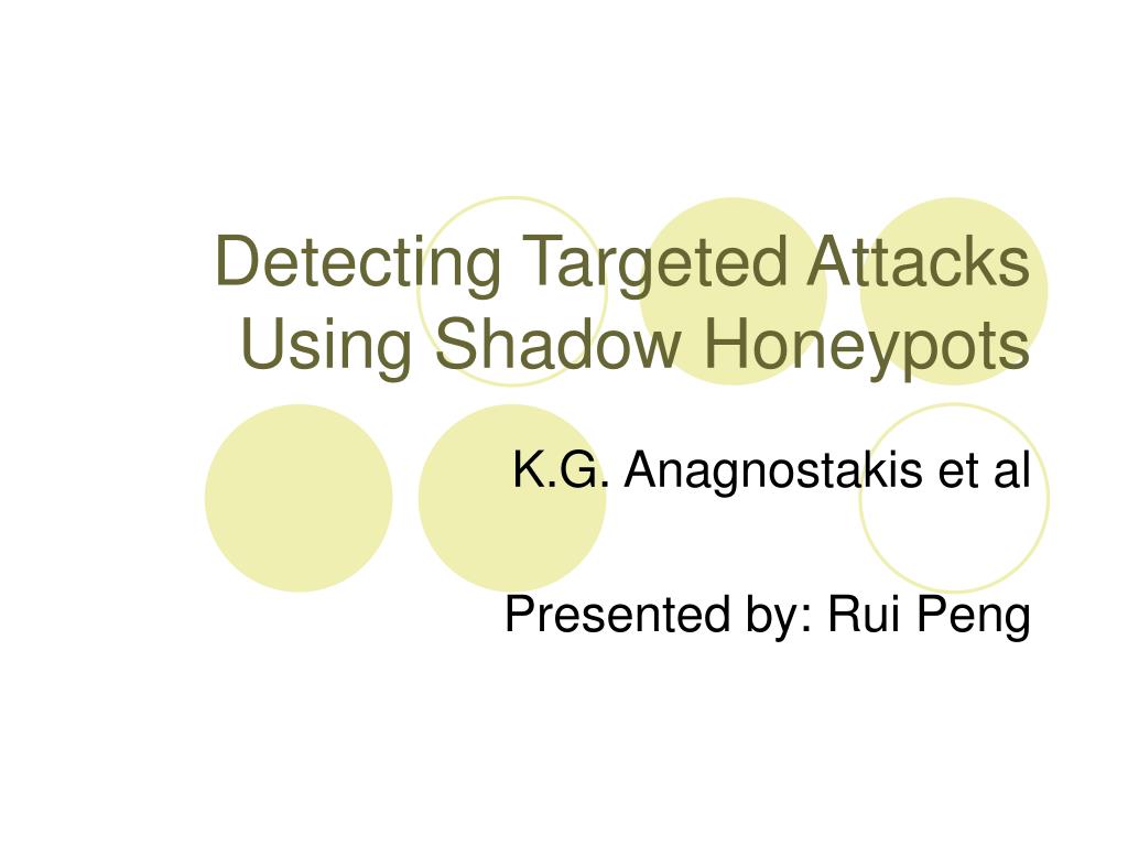 PPT - Detecting Targeted Attacks Using Shadow Honeypots PowerPoint ...