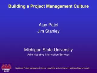 Building a Project Management Culture