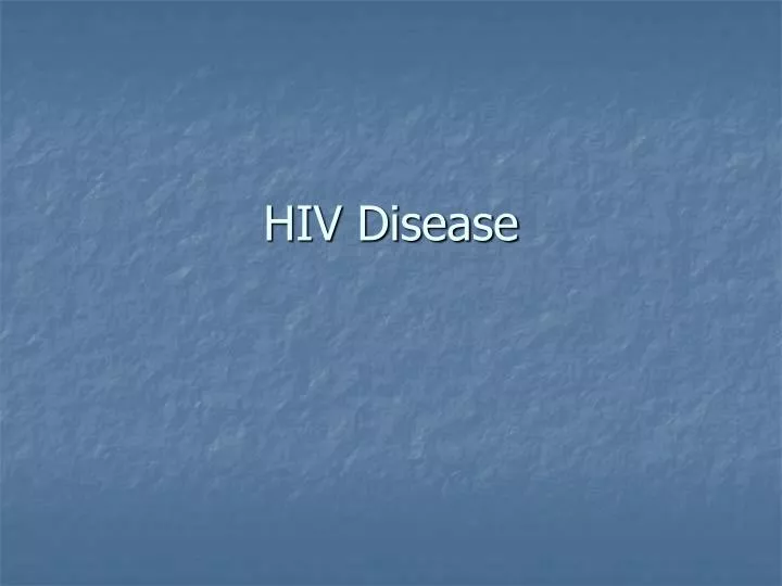 hiv disease