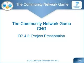 The Community Network Game CNG