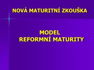 nov maturitn zkou ka