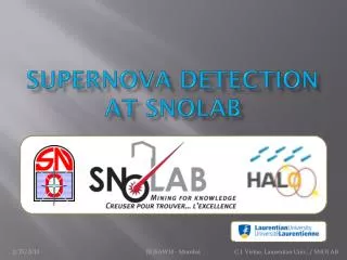 Supernova detection at SNOLAB