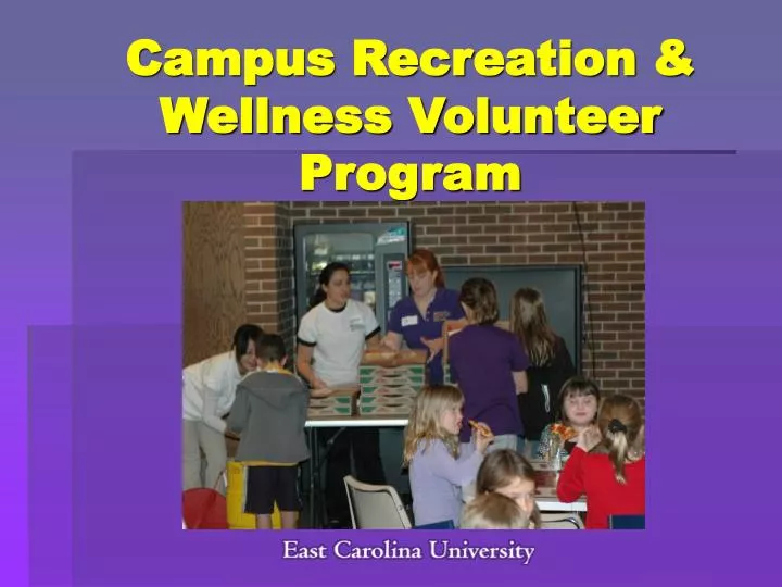 campus recreation wellness volunteer program