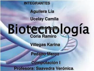 biotecnolog a