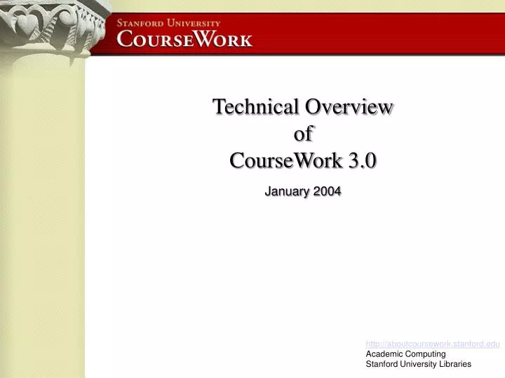 technical overview of coursework 3 0