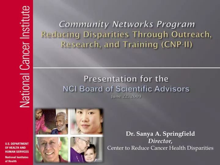 community networks program reducing disparities through outreach research and training cnp ii