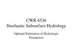 CWR 6536 Stochastic Subsurface Hydrology