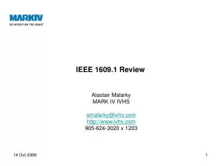 IEEE 1609.1 Review