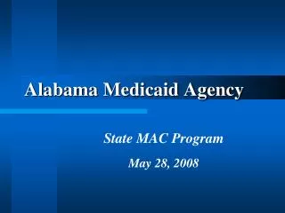 Alabama Medicaid Agency