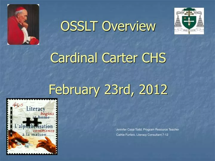 osslt overview cardinal carter chs february 23rd 2012
