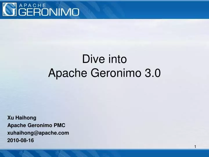 dive into apache geronimo 3 0