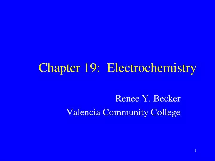 chapter 19 electrochemistry