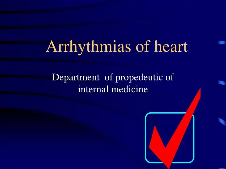 arrhythmias of heart