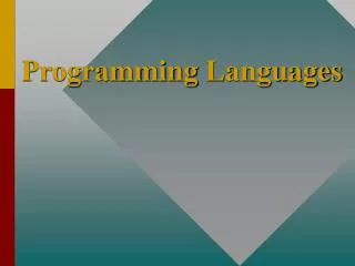 Programming Languages