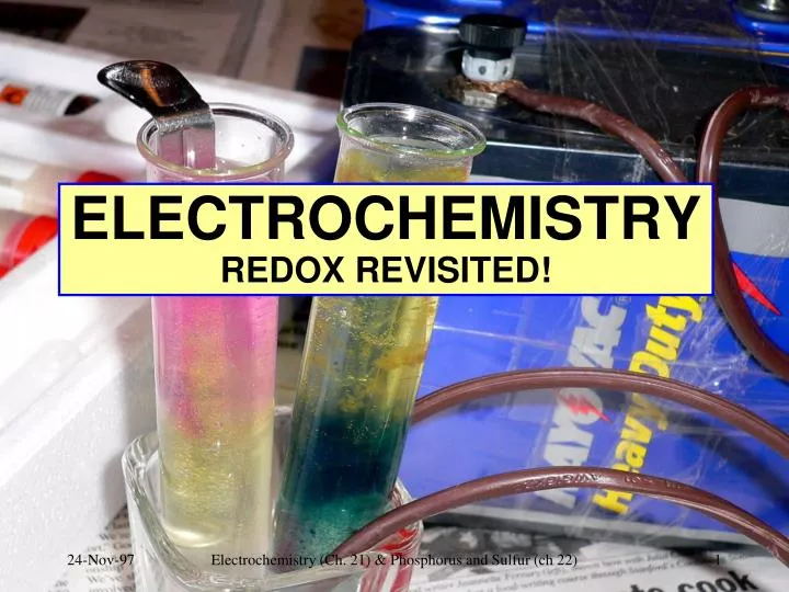 electrochemistry redox revisited