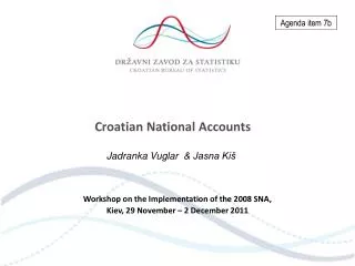 Croatian National Accounts