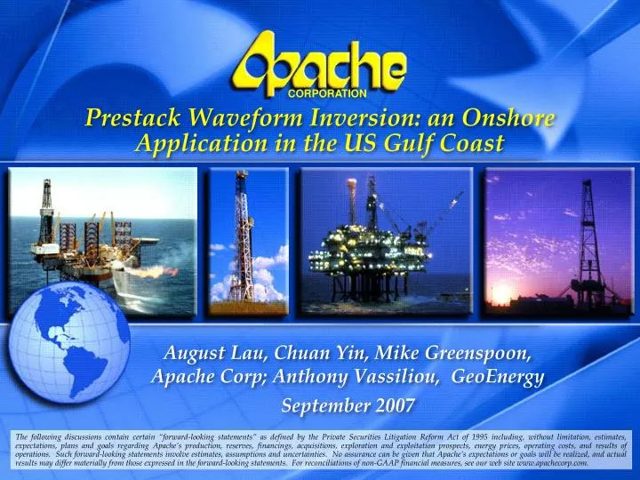 prestack waveform inversion an onshore application in the us gulf coast