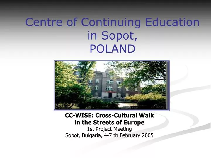 centre of continuing education in sopot poland