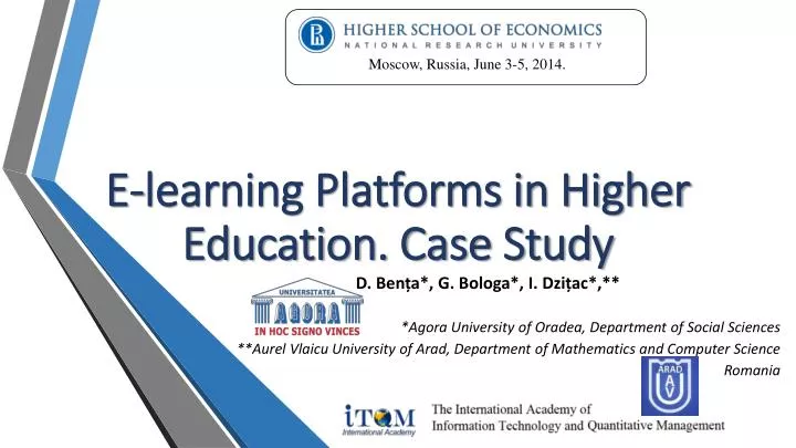 e learning platforms in higher education case study