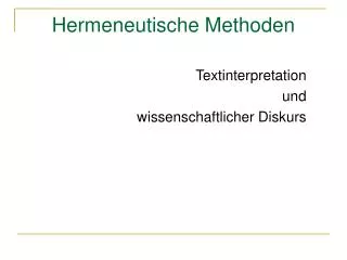 hermeneutische methoden