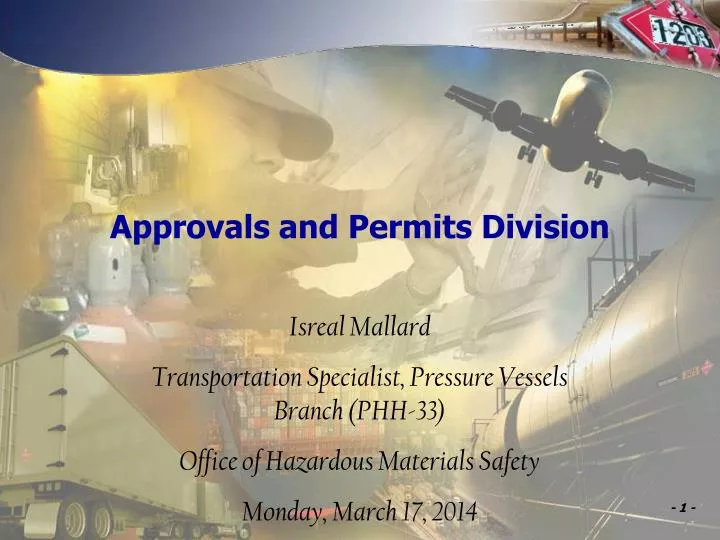 approvals and permits division