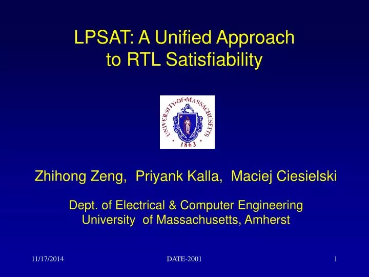 lpsat a unified approach to rtl satisfiability