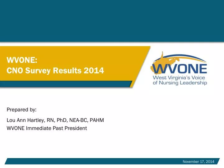 wvone cno survey results 2014