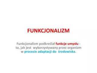 funkcjonalizm
