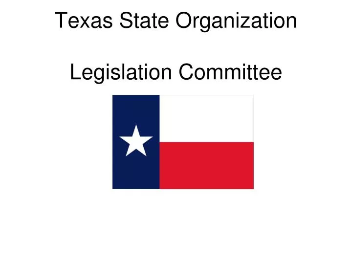 texas state organization legislation committee