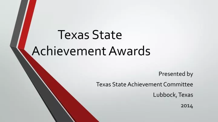 texas state achievement awards