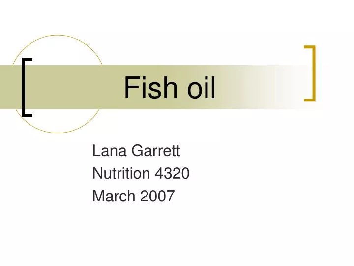 fish oil