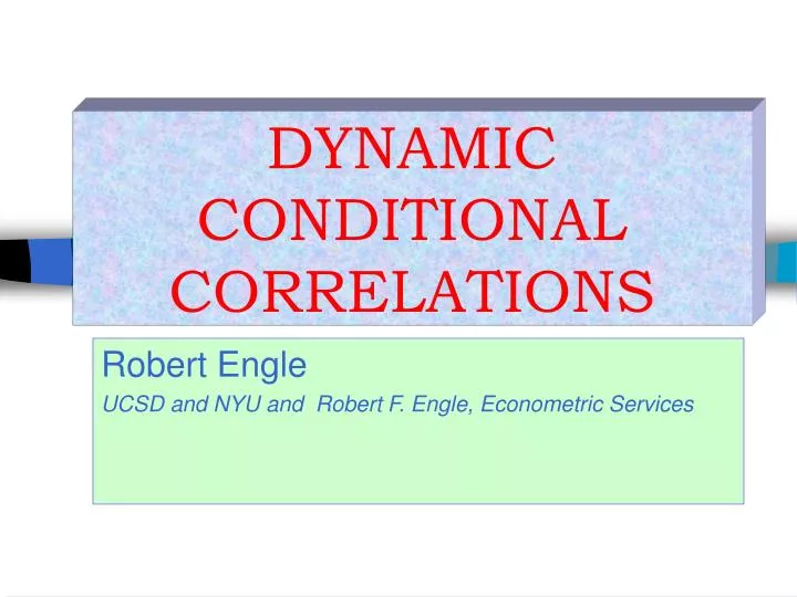 dynamic conditional correlations