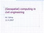 (Geospatial) computing in civil engineering - slide 1
