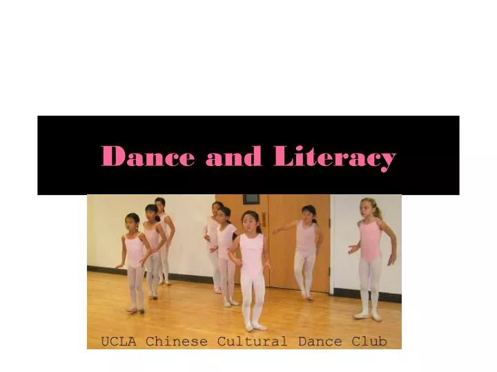 dance and literacy