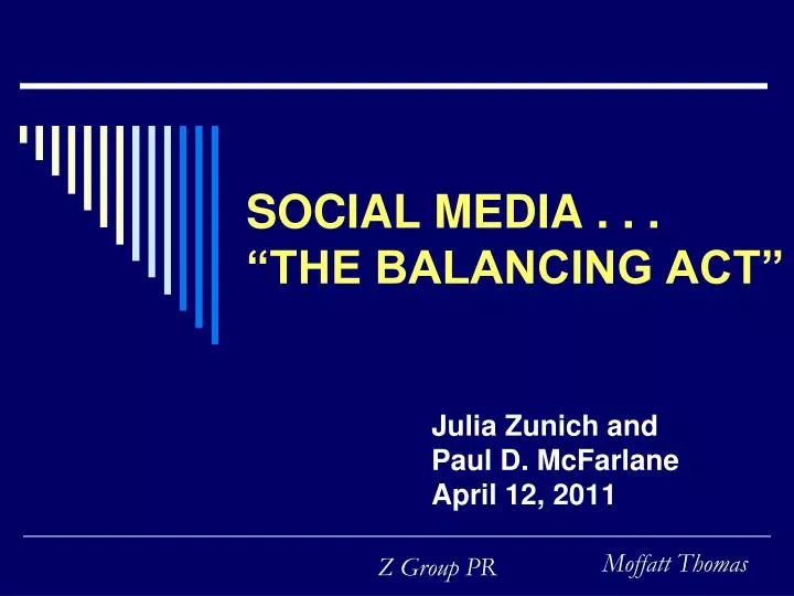 social media the balancing act