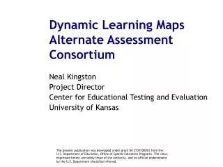 Dynamic Learning Maps Alternate Assessment Consortium
