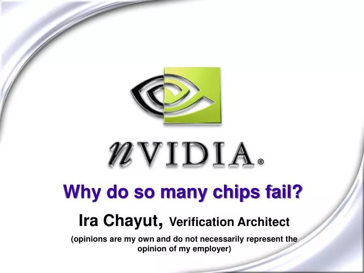 why do so many chips fail