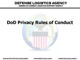 DoD Privacy Rules of Conduct